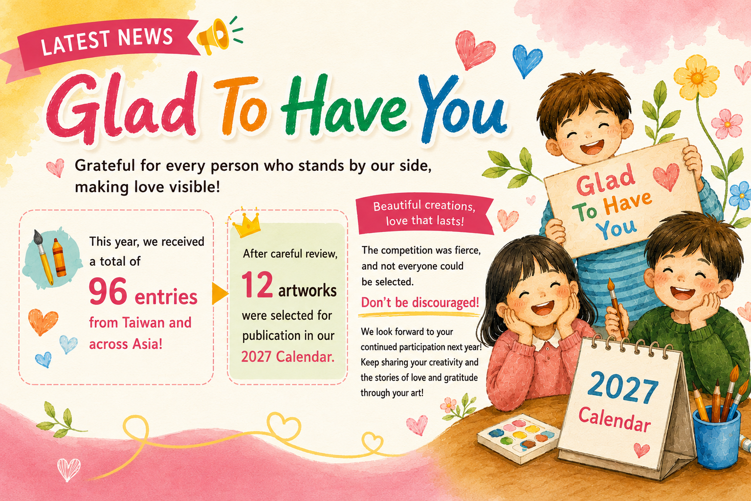 [Announcement] 2027 Charity Desk Calendar Award Winners 